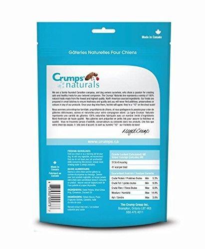 Crumps Naturals Sweet Potato Strips with Cinnamon and Citrus Fibre Dog Treats