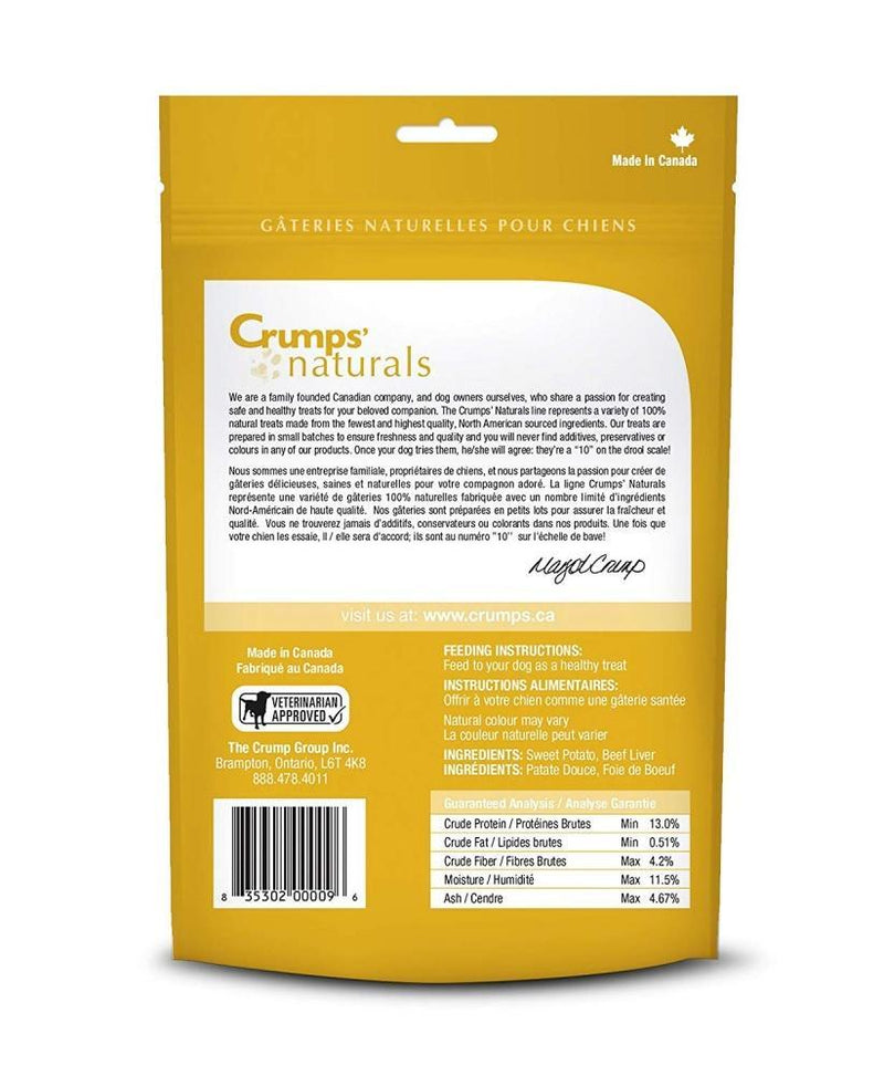 Crumps Naturals Sweet Potato and Liver Dog Treats