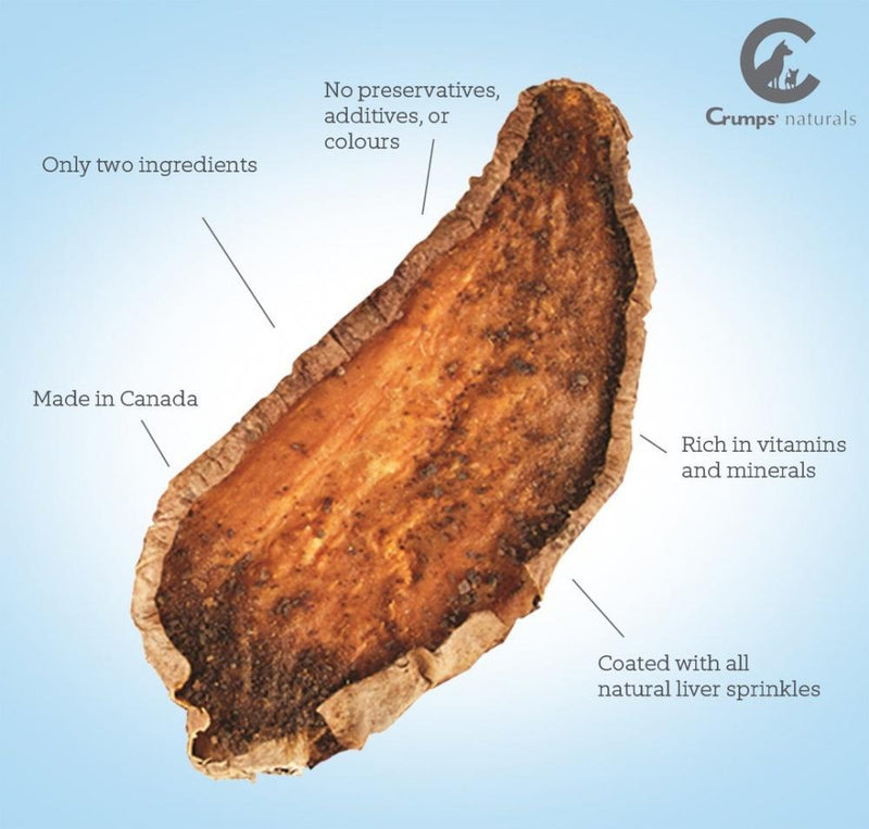 Crumps Naturals Sweet Potato and Liver Dog Treats