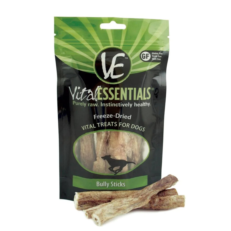 Vital Essentials Freeze Dried Vital Treats Grain Free Bully Sticks Dog Treats