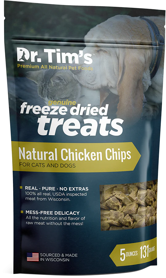 Dr. Tim's Freeze Dried Natural Chicken Chips Dog and Cat Treats