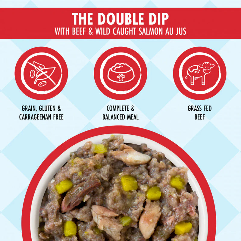 Weruva Dogs in the Kitchen The Double Dip Grain Free Beef & Salmon Canned Dog Food