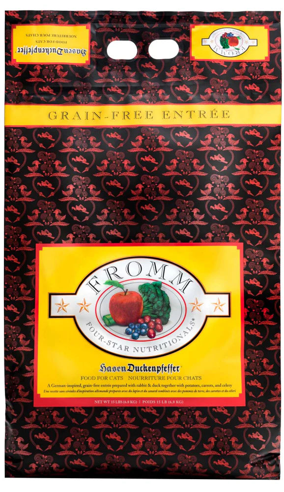 Fromm Four Star Grain Free Hasen Duckenpfeffer Dry Cat Food