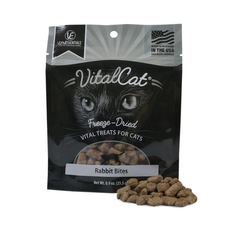 Vital Essentials Vital Cat Freeze Dried Grain Free Rabbit Bites Cat Treats