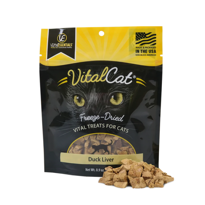 Vital Essentials Vital Cat Freeze Dried Grain Free Duck Liver Cat Treats