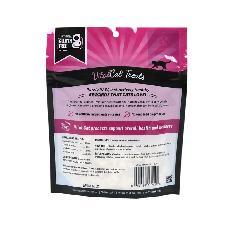 Vital Essentials Vital Cat Freeze Dried Grain Free Chicken Breast Cat Treats