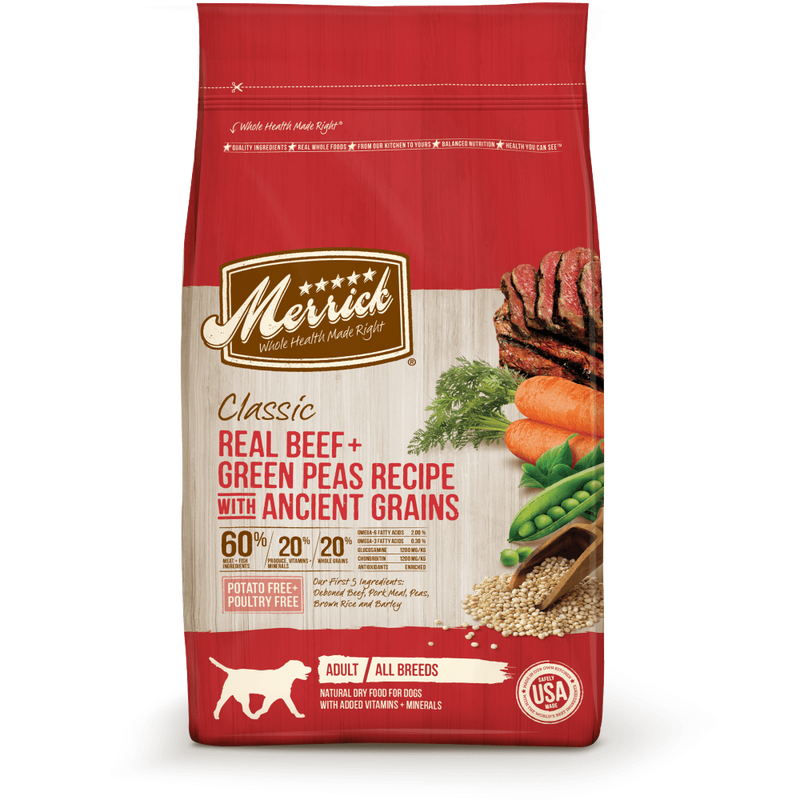 Merrick Classic Real Beef and Green Peas with Ancient Grains Dry Dog Food