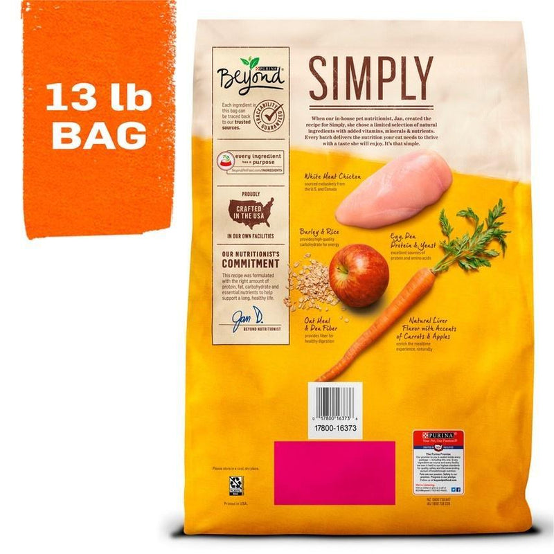 Purina Beyond Simply White Meat Chicken & Whole Oat Meal Recipe Dry Cat Food