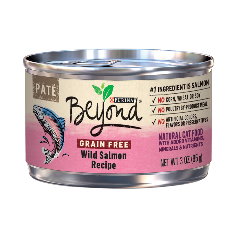 Purina Beyond Grain-Free Wild Salmon Pate Recipe Canned Cat Food