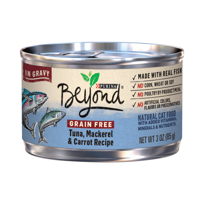 Purina Beyond Grain-Free Tuna, Mackerel & Carrot Recipe in Gravy Canned Cat Food