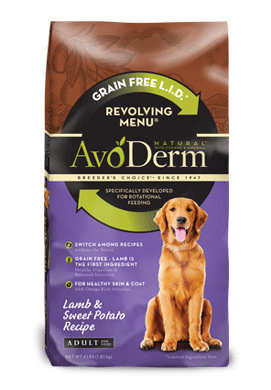 Avoderm Revolving Menu Grain Free Lamb and Sweet Potato Recipe Adult Dry Dog Food