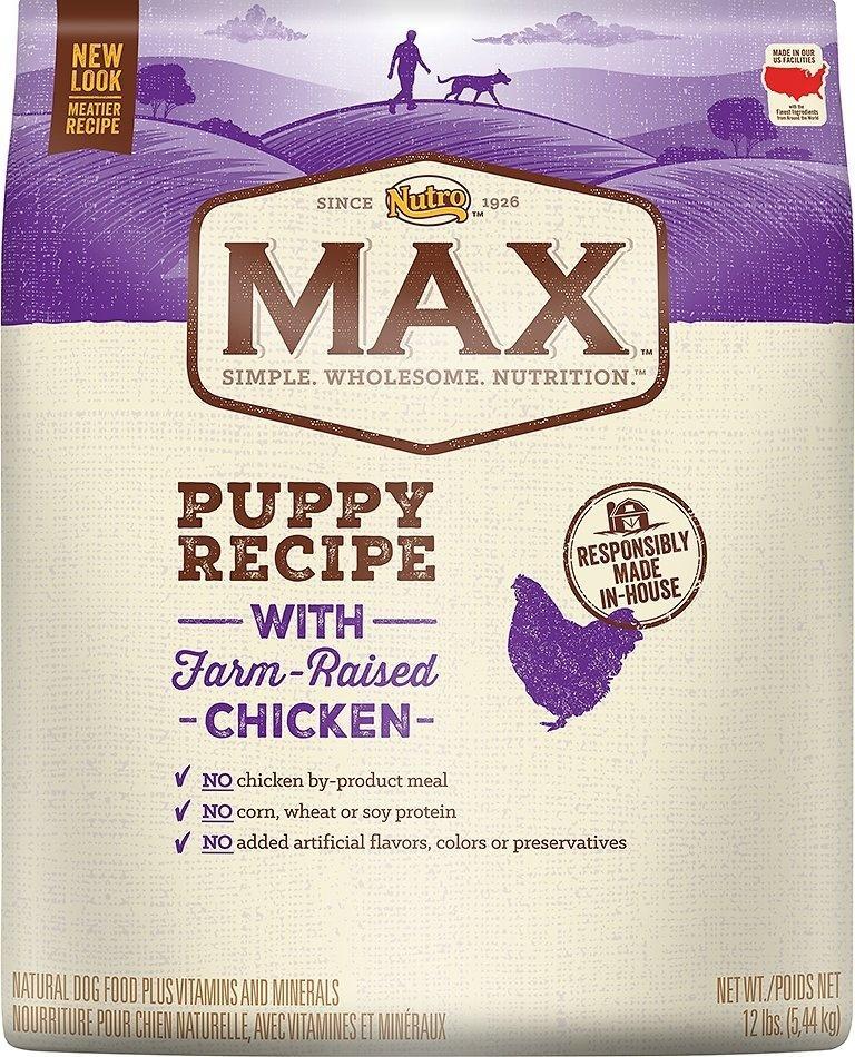 Nutro Max Puppy Recipe with Farm Raised Chicken Dry Dog Food