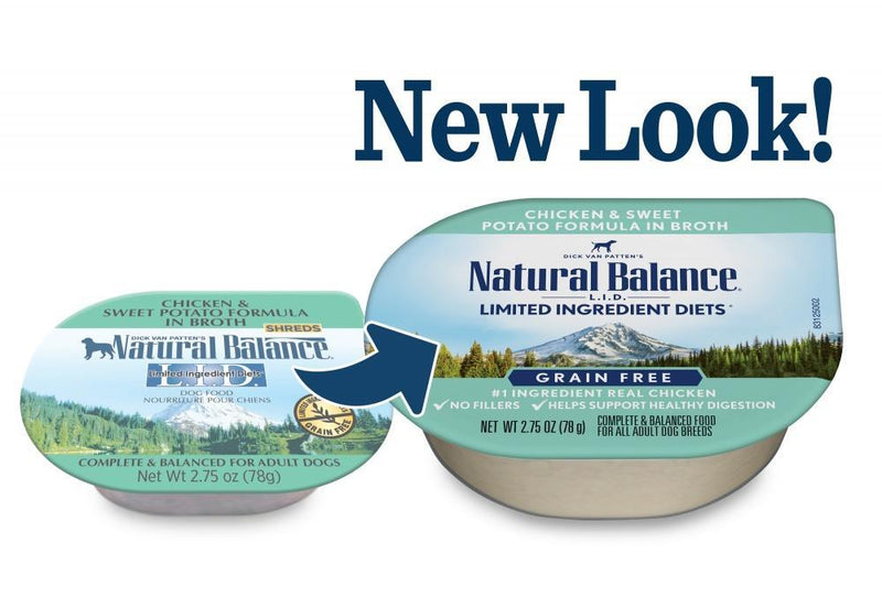 Natural Balance L.I.D. Limited Ingredient Diets Grain Free Chicken and Sweet Potato Formula in Broth Dog Food Cups