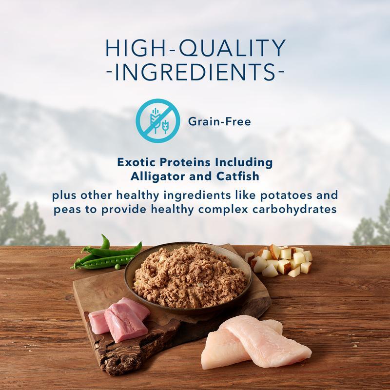 Blue Buffalo Wilderness Grain Free Bayou Blend with Alligator & Catfish Canned Dog Food