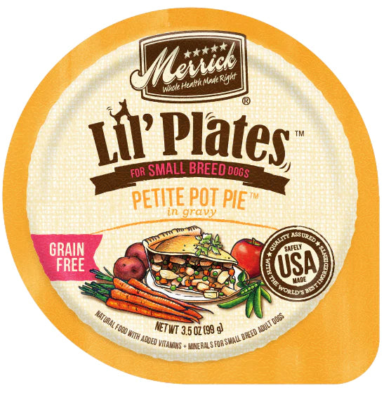 Merrick Lil' Plates Adult Small Breed Grain Free Petite Pot Pie Canned Dog Food