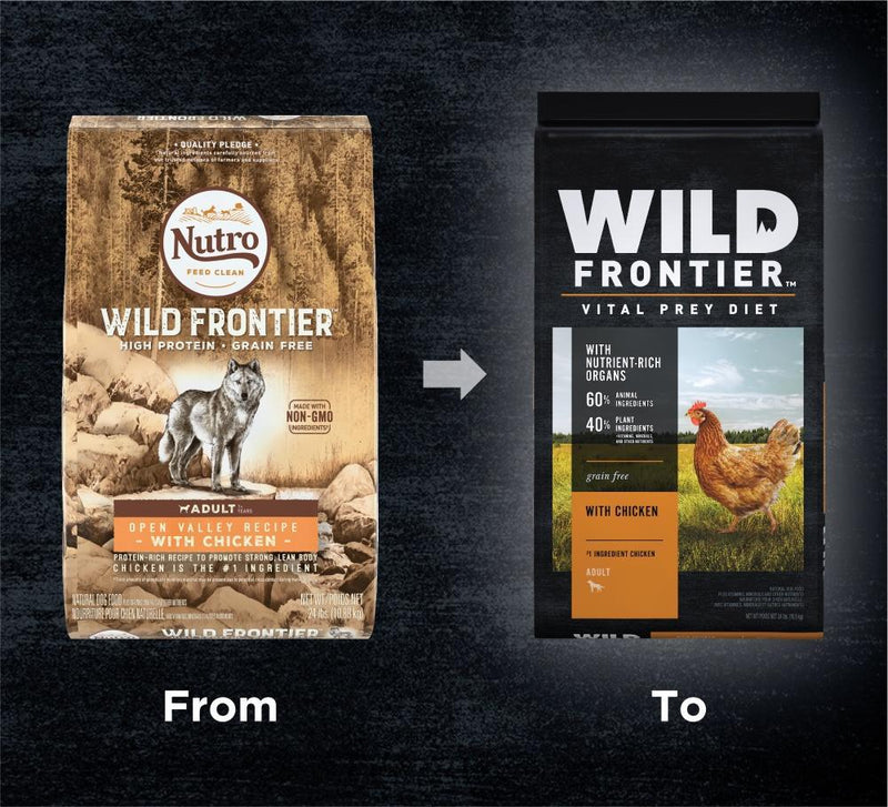 Wild Frontier Vital Prey Adult Open Valley Recipe Grain Free Chicken Dry Dog Food