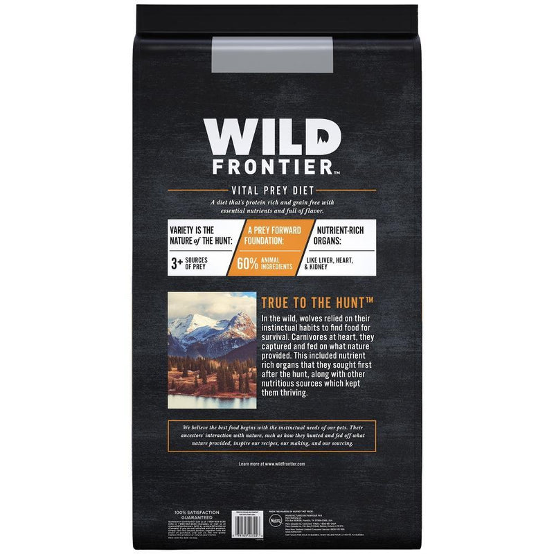 Wild Frontier Vital Prey Adult Open Valley Recipe Grain Free Chicken Dry Dog Food