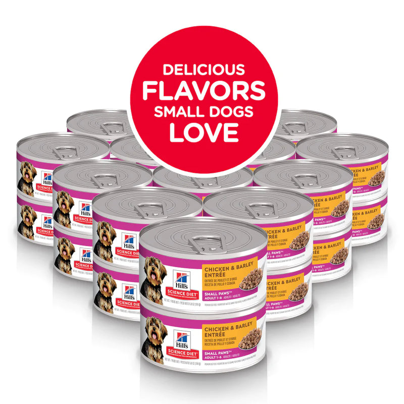 Hill's Science Diet Small Paws Chicken & Barley Entree Canned Dog Food