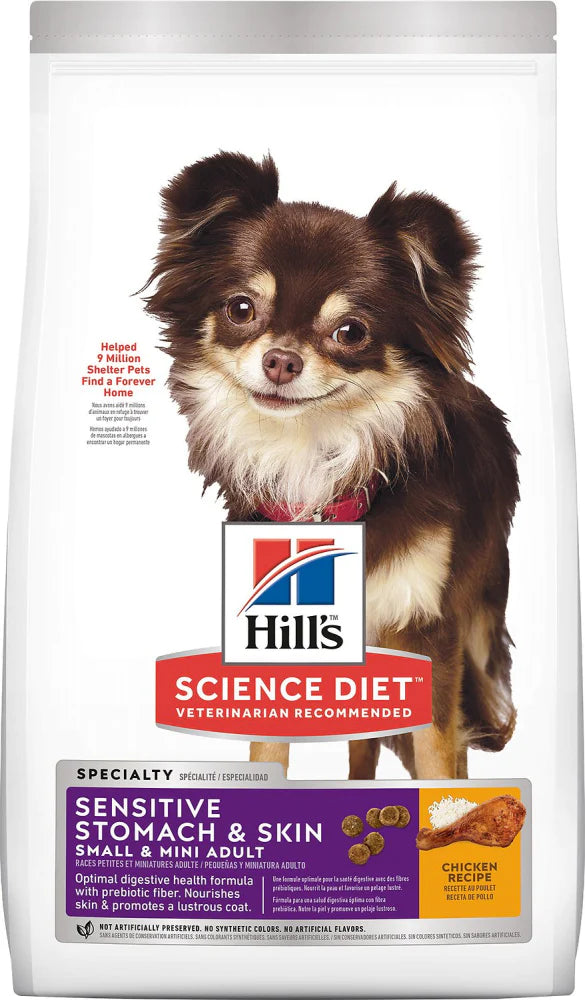 Hill's Science Diet Adult Sensitive Stomach & Skin Small & Toy Breed Dry Dog Food