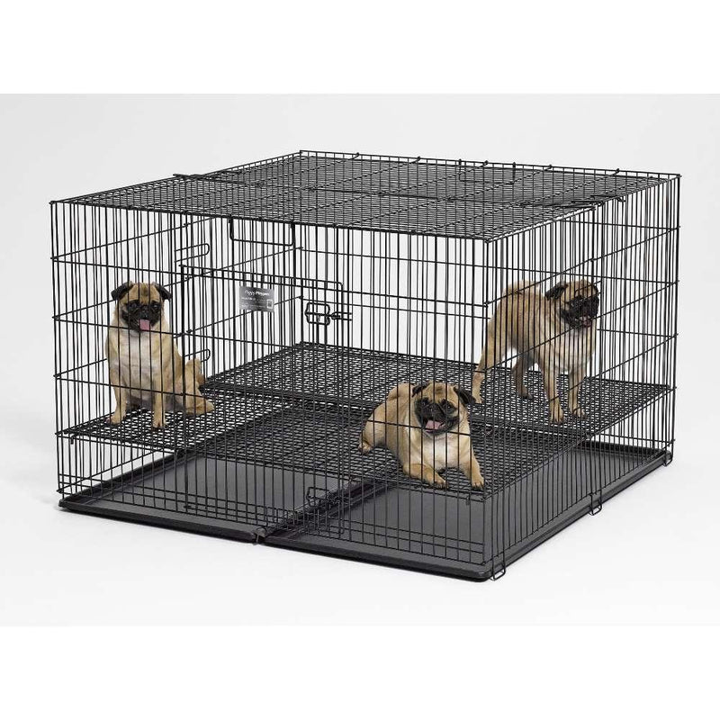 Midwest Puppy Playpen with Plastic Pan and Half Inch Floor Grid
