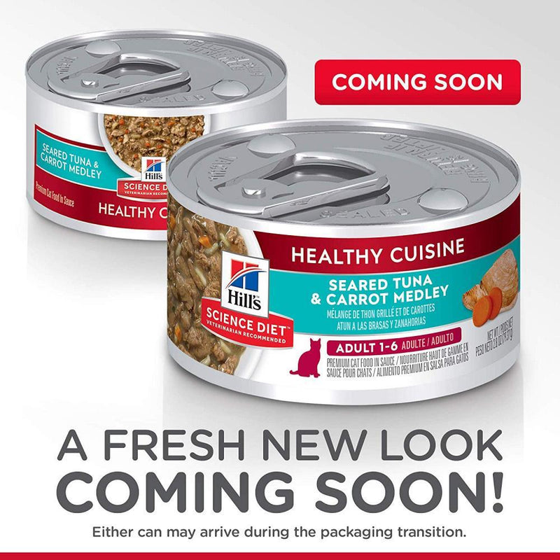 Hill's Science Diet Healthy Cuisine Senior 11+ Adult Seared Tuna & Carrot Medley Canned Cat Food