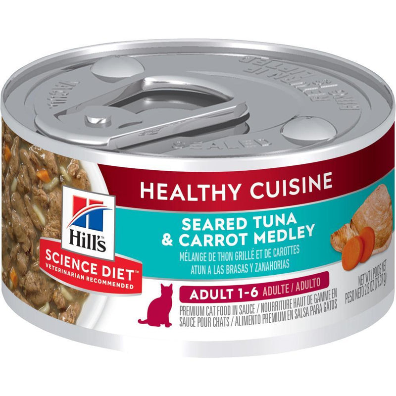 Hill's Science Diet Healthy Cuisine Senior 11+ Adult Seared Tuna & Carrot Medley Canned Cat Food