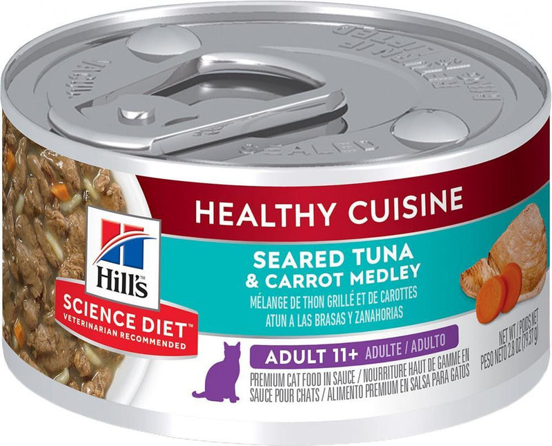 Hill's Science Diet Healthy Cuisine Adult 11+ Seared Tuna & Carrot Medley Canned Cat Food