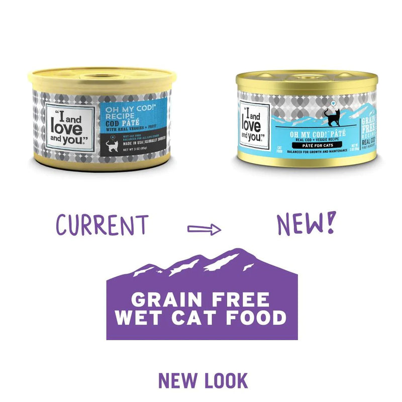 I and Love and You Oh My Cod Grain Free Recipe Canned Cat Food