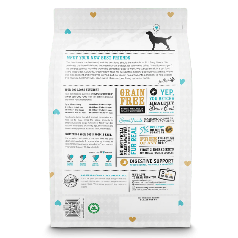 I and Love and You Grain Free Nude Super Food Simply Sea Dry Dog Food