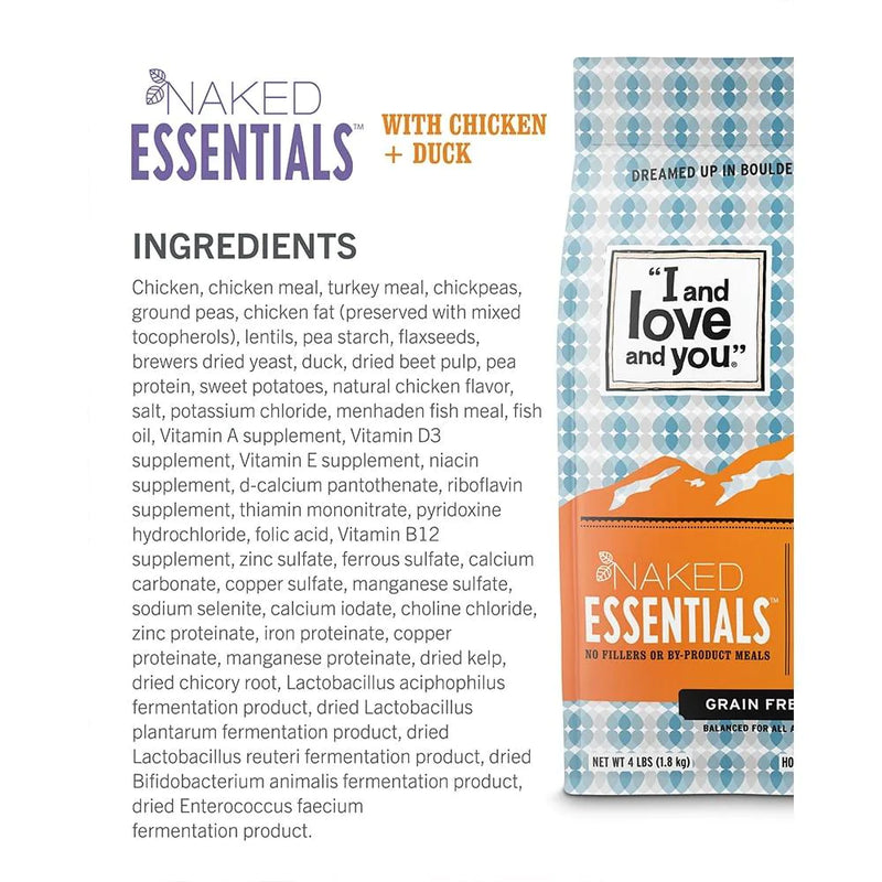 I and Love and You Grain Free Naked Essentials Chicken & Duck Dry Dog Food