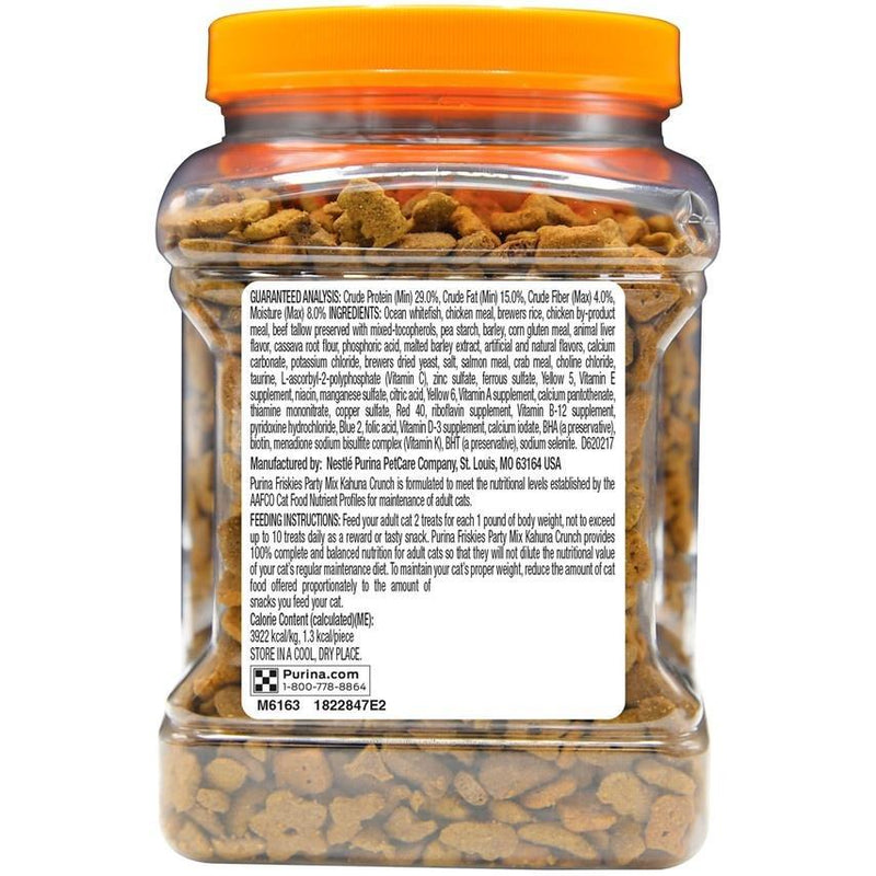 Friskies Party Mix Crunch Kahuna Chicken, Salmon, & Crab Cat Treats