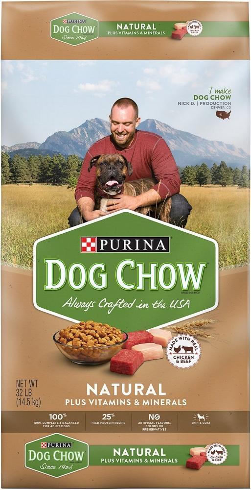 Purina Dog Chow Natural Chicken & Beef Plus Vitamins and Minerals Dry Dog Food