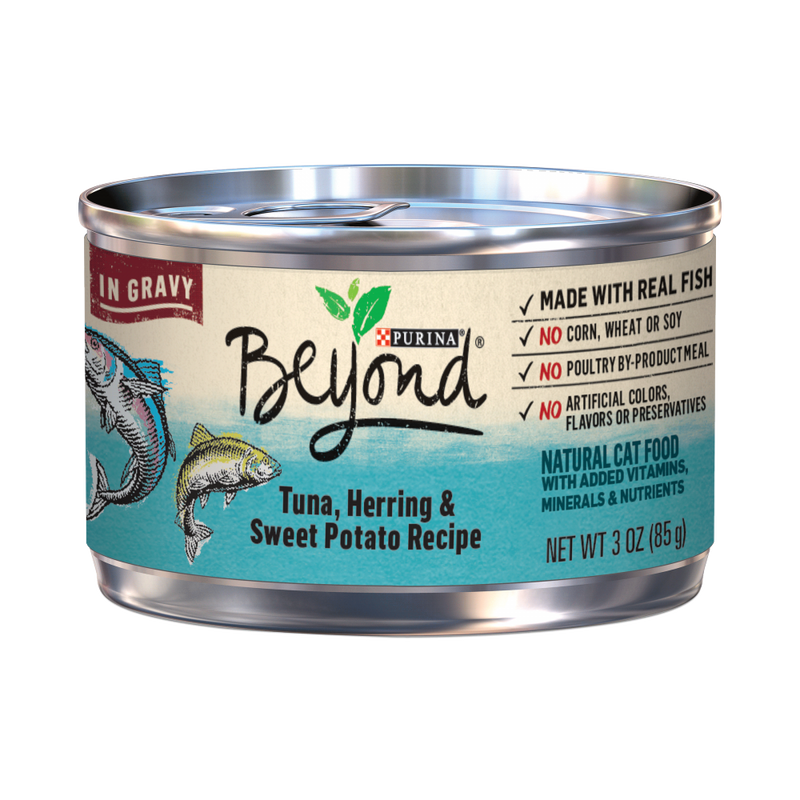 Purina Beyond Tuna, Herring & Sweet Potato Recipe in Gravy Canned Cat Food