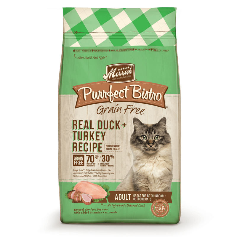 Merrick Purrfect Bistro Grain Free Real Duck and Turkey Recipe Dry Cat Food