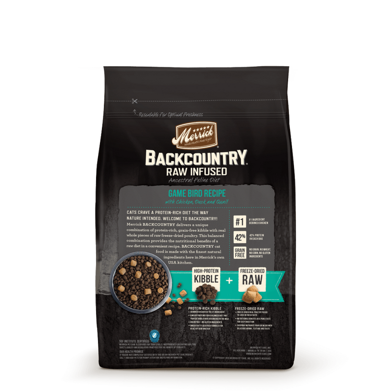 Merrick Backcountry Grain Free Game Bird Recipe Dry Cat Food