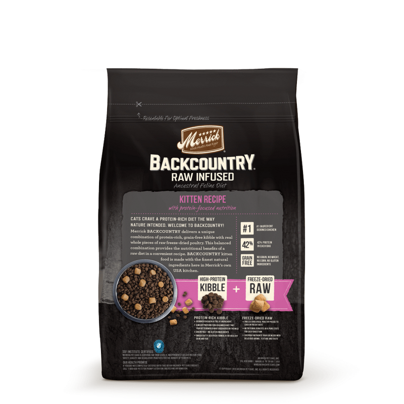 Merrick Backcountry Grain Free Kitten Recipe Dry Cat Food