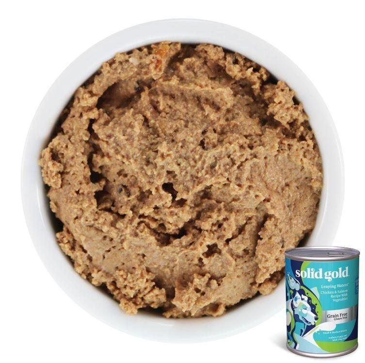 Solid Gold Grain Free Leaping Waters Small & Medium Breed with Chicken & Salmon Canned Dog Food