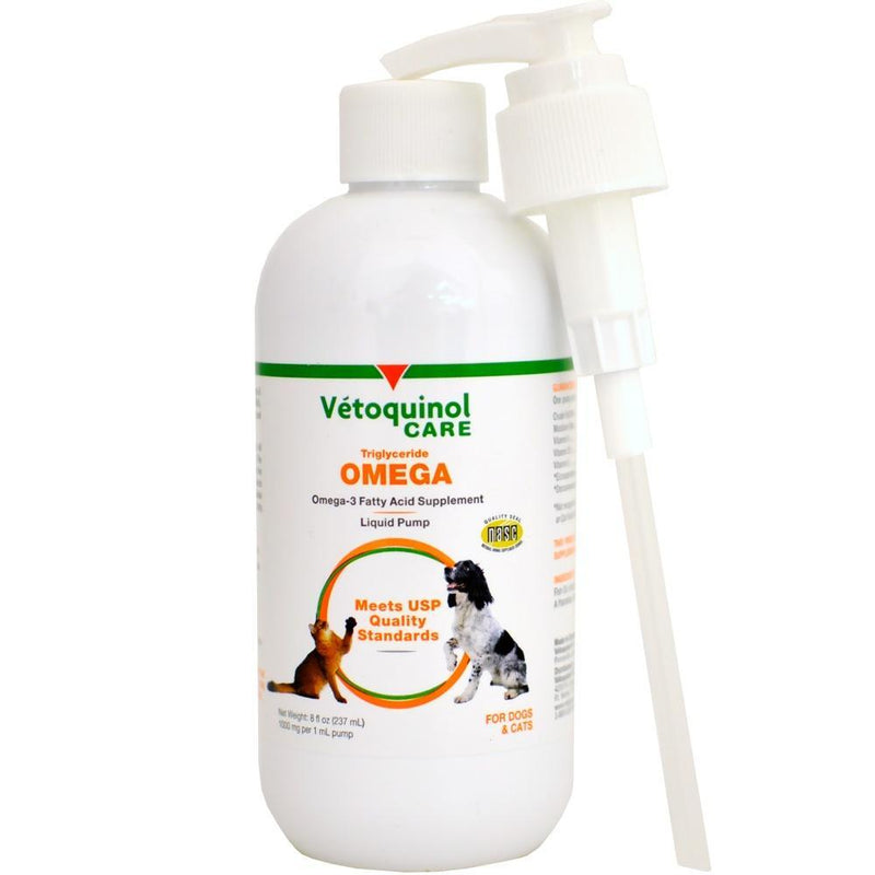 Vetoquinol Care Triglyceride OMEGA Omega-3 Fatty Acid Dog & Cat Liquid Supplement