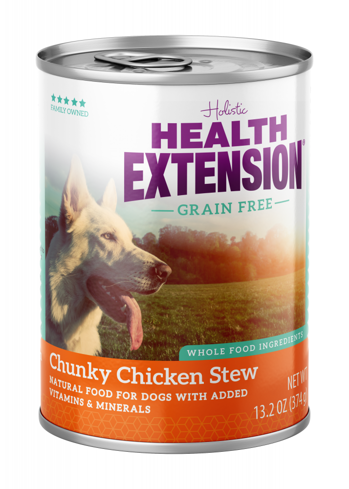 Health Extension Grain Free Chunky Chicken Stew Canned Dog Food