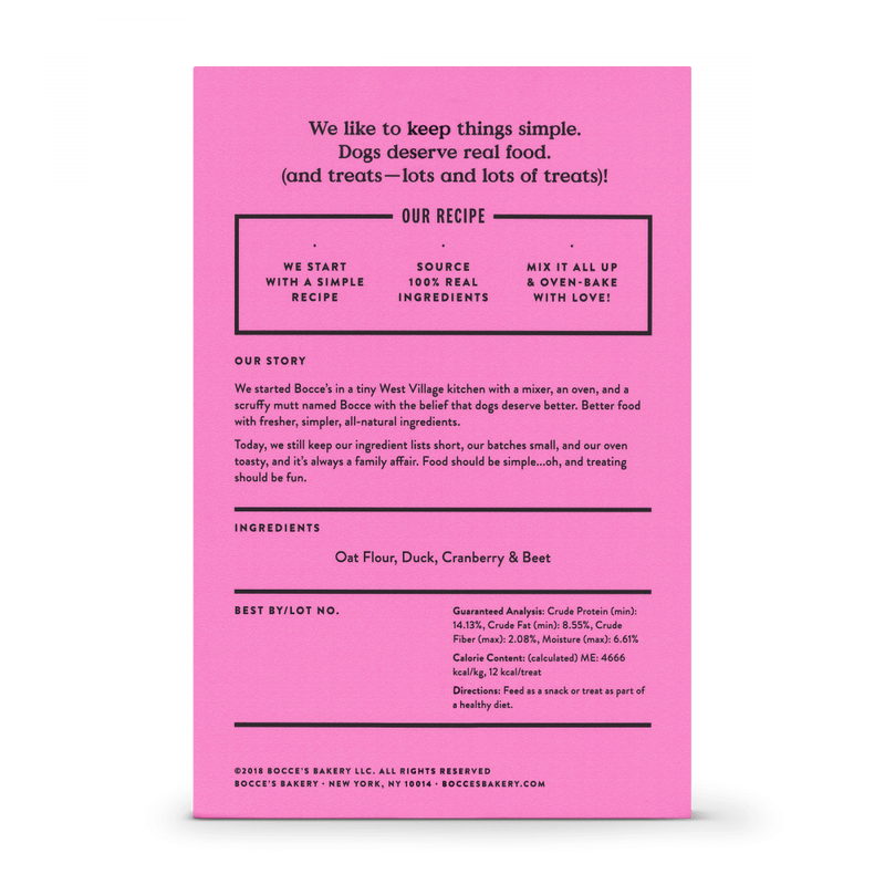 Bocce's Bakery Duck Dog Biscuits