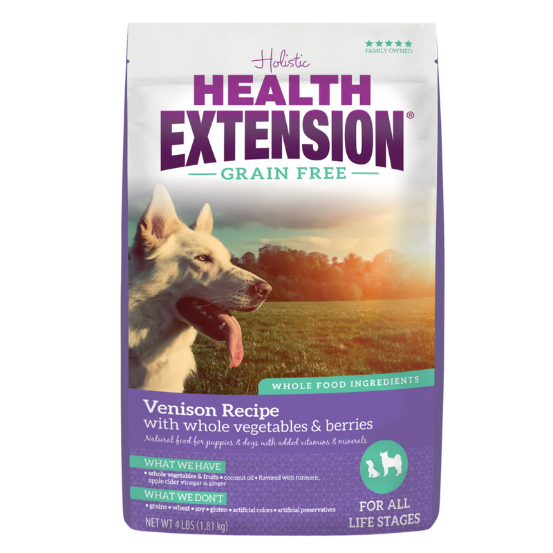 Health Extension Grain Free Venison Recipe Dry Dog Food