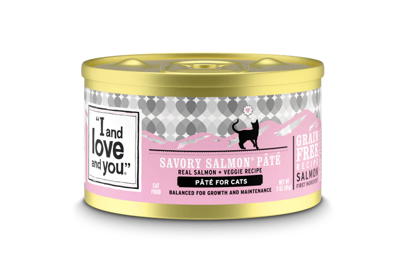 I And Love And You Grain Free Savory Salmon Pate Canned Cat Food