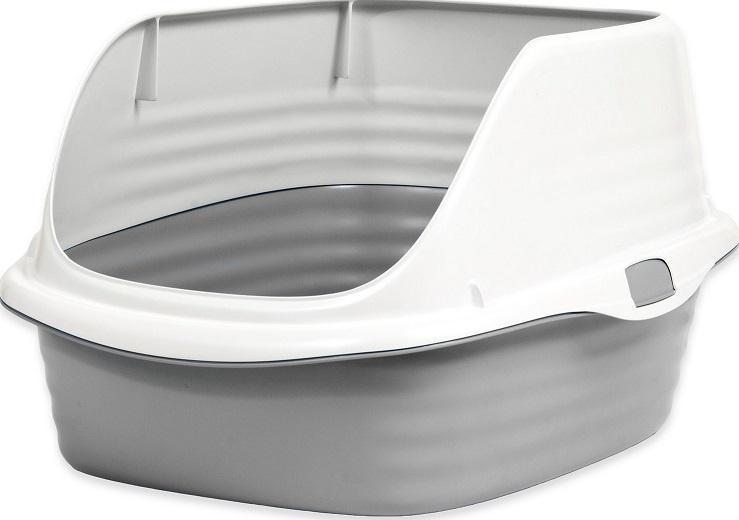 Petmate Large Cat Litter Pan With Rim