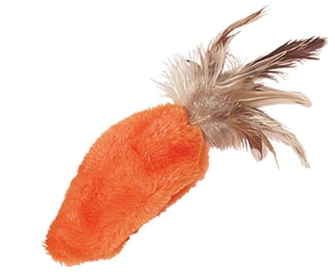 KONG Refillable Feather Top Carrot Catnip Cat Toy