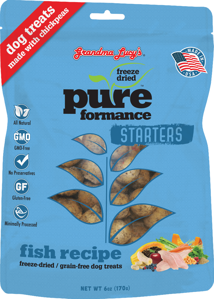 Grandma Lucy's Pureformance Starters Fish Recipe Freeze Dried Dog Treats