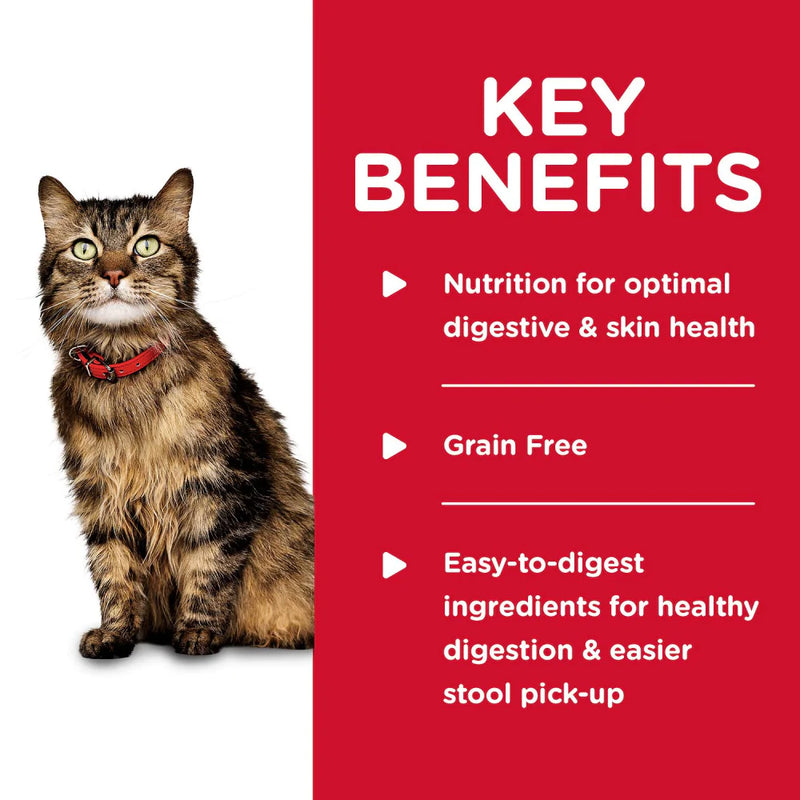 Hill's Science Diet Adult Grain Free Sensitive Stomach & Skin Chicken & Vegetable Entree Canned Cat Food