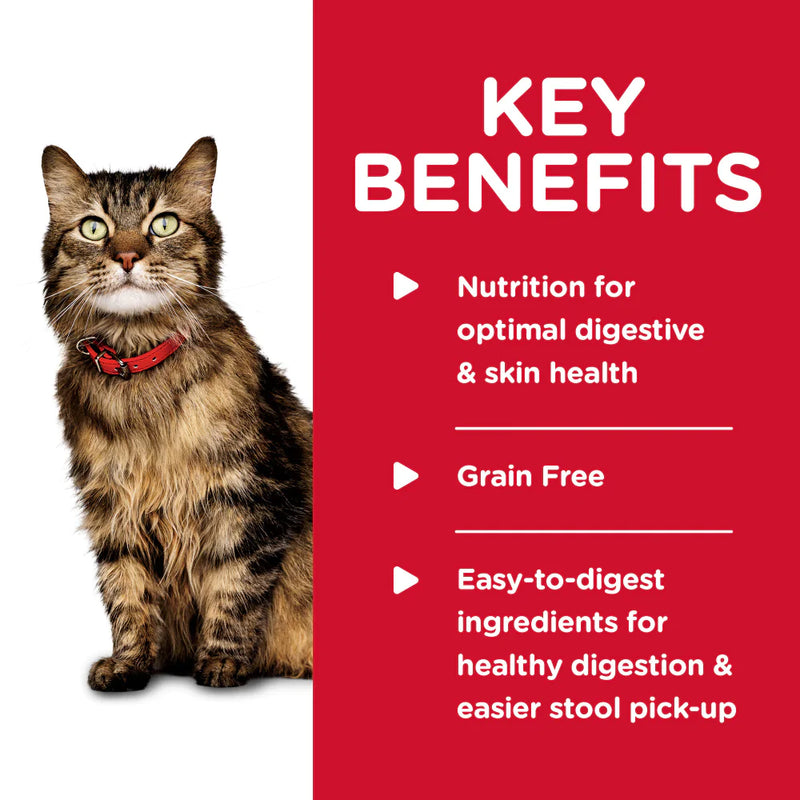 Hill's Science Diet Adult Grain Free Sensitive Stomach & Skin Tuna & Vegetable Entree Canned Cat Food