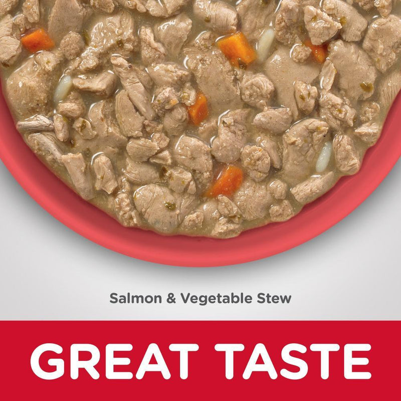 Hill's Science Diet Adult 7+ Youthful Vitality Salmon & Vegetable Stew Canned Cat Food