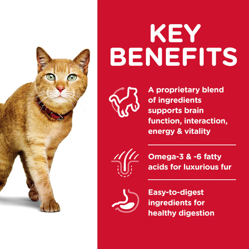 Hill's Science Diet Adult 7+ Senior Vitality Chicken Recipe Dry Cat Food