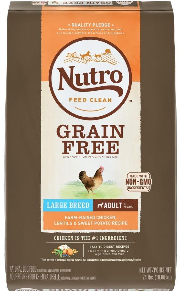 Nutro Grain-Free Large Breed Adult Chicken, Lentil and Sweet Potato Dry Dog Food